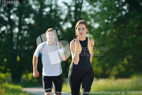 Image of couple jogging