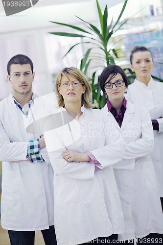 Image of pharmacy drugstore people team