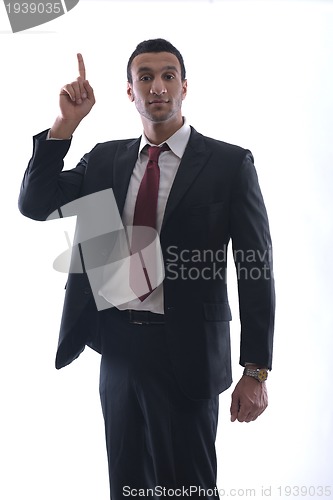 Image of business man isolated over white background