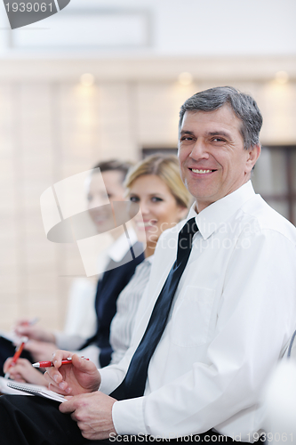 Image of business people group on seminar