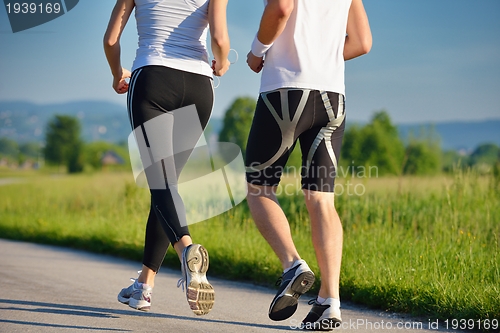 Image of couple jogging