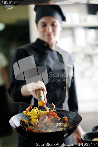 Image of chef preparing meal