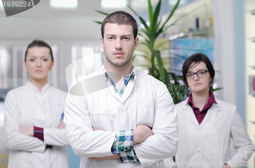 Image of pharmacy drugstore people team