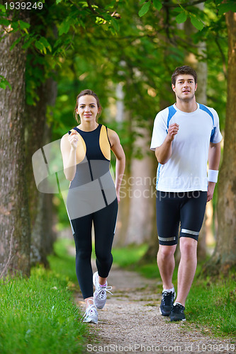 Image of couple jogging