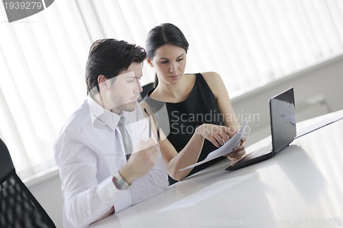Image of business people in a meeting at office