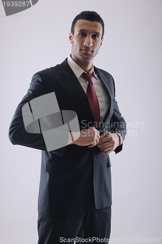 Image of business man isolated over white background