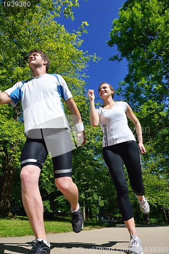 Image of couple jogging