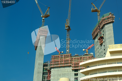 Image of Construction site with crane