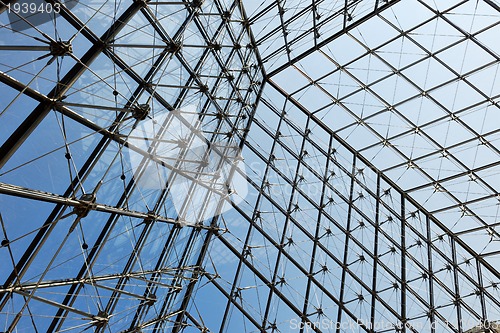 Image of Metal roof top structure with glass construction