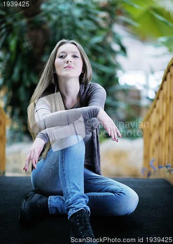Image of portrait of a beautiful young woman