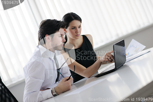 Image of business people in a meeting at office