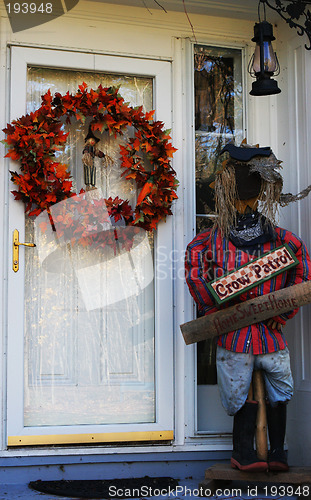 Image of House decorated for Halloween