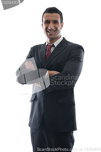 Image of business man isolated over white background