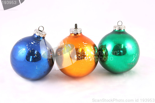 Image of Old Christmas balls - isolated