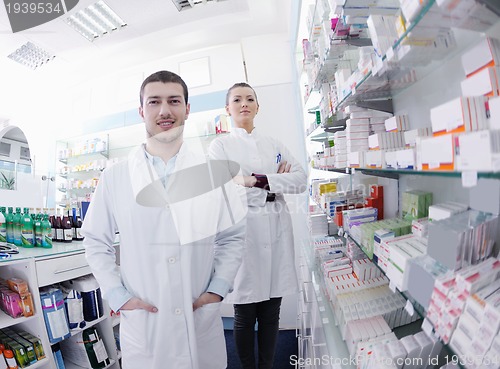 Image of pharmacy drugstore people team