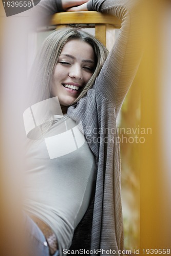 Image of portrait of a beautiful young woman