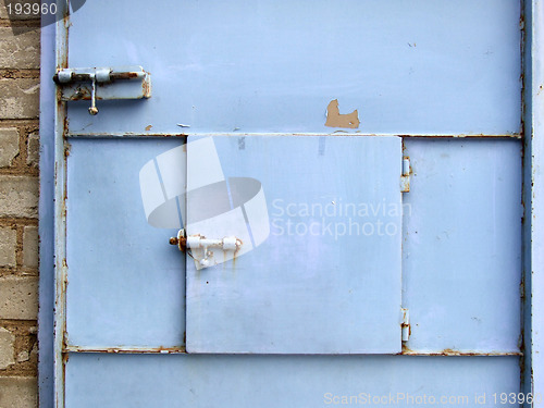 Image of Steel grunge factory door