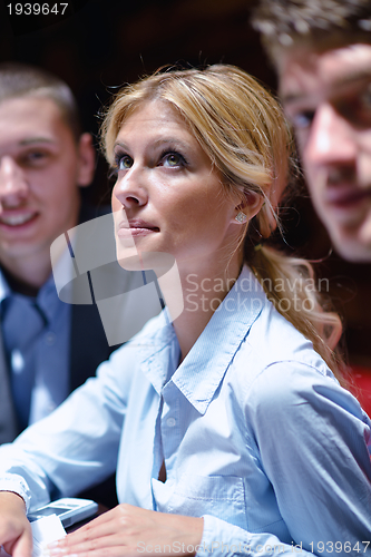 Image of business people in a meeting at office
