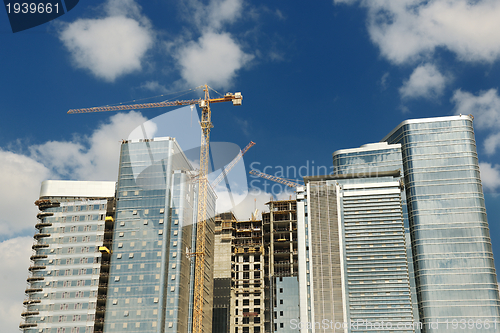 Image of Construction site with crane