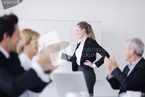 Image of business people group on meeting