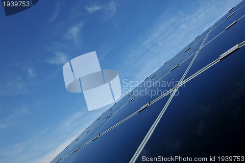 Image of solar panel renewable energy field