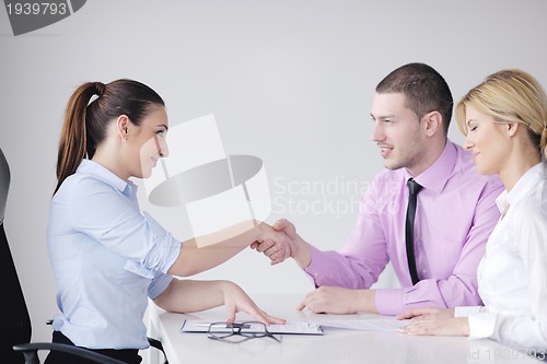 Image of business people group on meeting