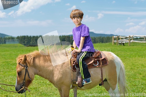 Image of child ride pony