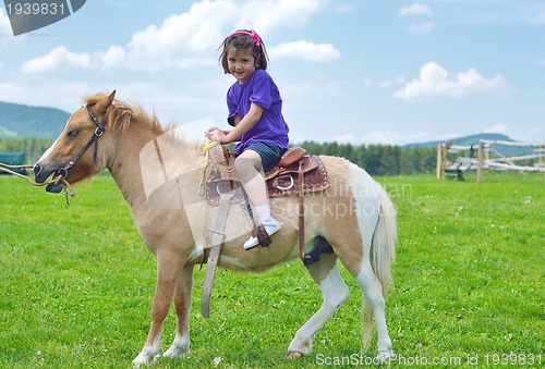 Image of child ride pony