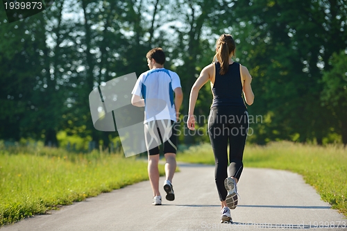 Image of couple jogging