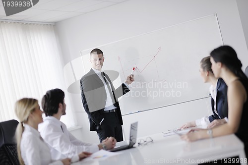 Image of business people in a meeting at office