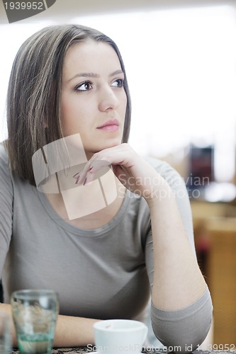 Image of portrait of a beautiful young woman