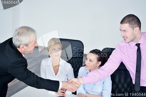 Image of business people group on meeting