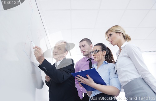 Image of Senior business man giving a presentation