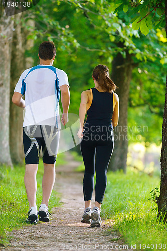 Image of couple jogging