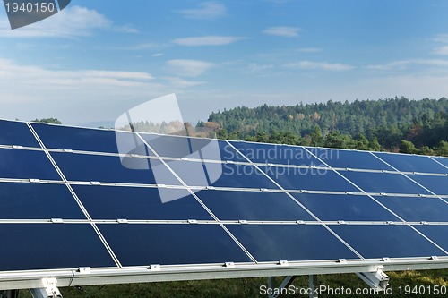 Image of solar panel renewable energy field