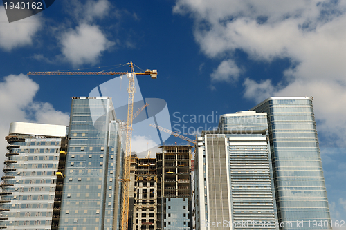 Image of Construction site with crane