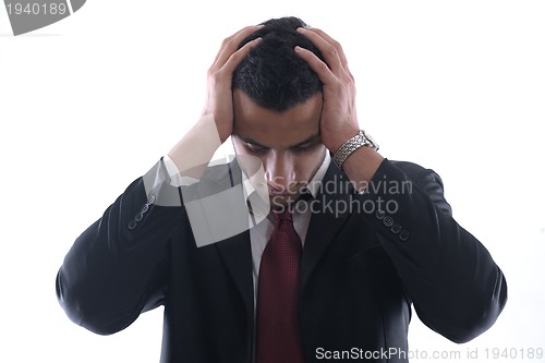 Image of depressed business man