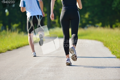 Image of couple jogging