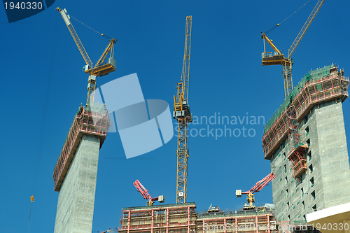 Image of Construction site with crane