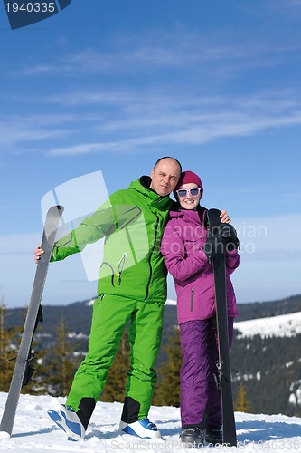 Image of couple winter ski