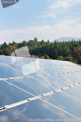 Image of solar panel renewable energy field