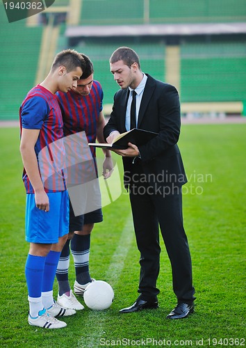Image of professional sport manager and coach