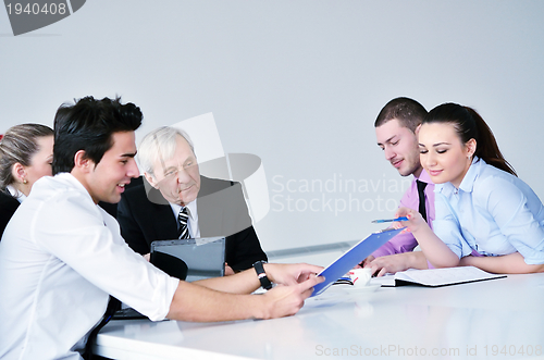 Image of business people group on meeting