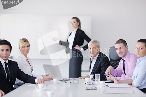 Image of business people group on meeting