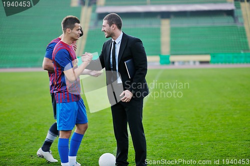 Image of professional sport manager and coach