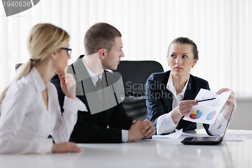 Image of business people in a meeting at office