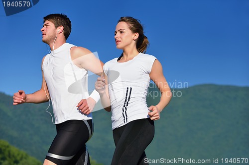 Image of couple jogging