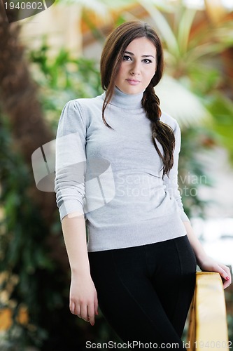 Image of portrait of a beautiful young woman