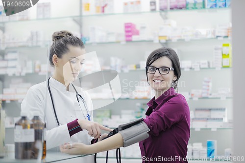 Image of Checking blood pressure and heart rate