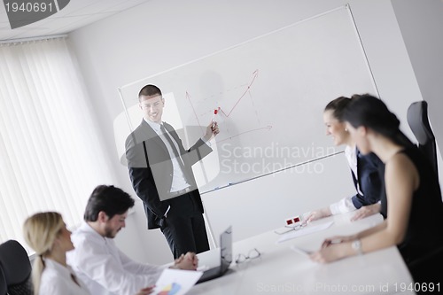 Image of business people in a meeting at office